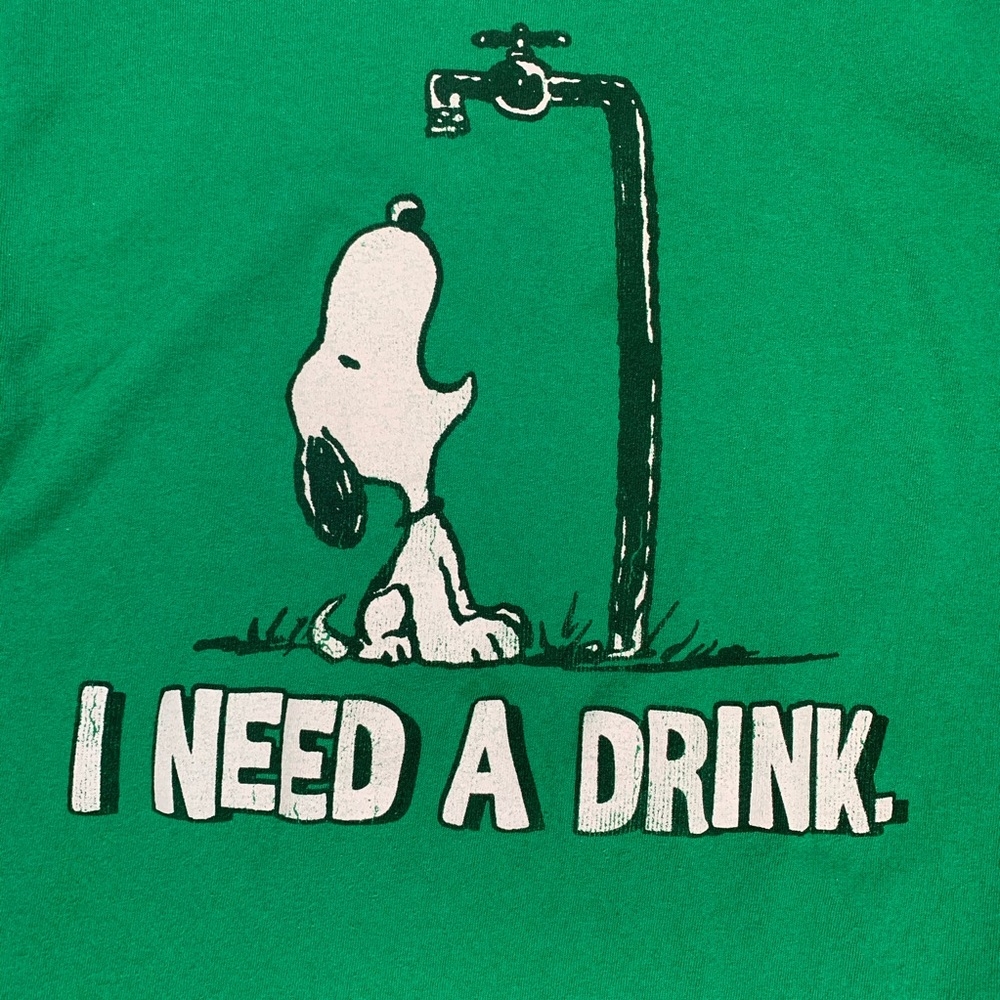Peanuts unisex green shirt - Picture 2 of 6